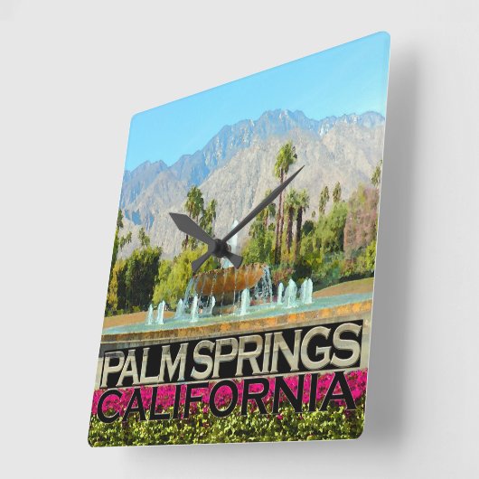 Palmveren Vierkante Klok (Hoek)