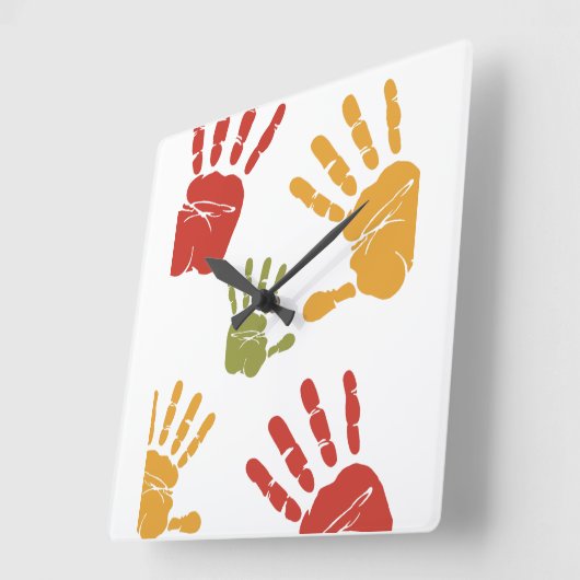 palmverf vierkante klok (Hoek)