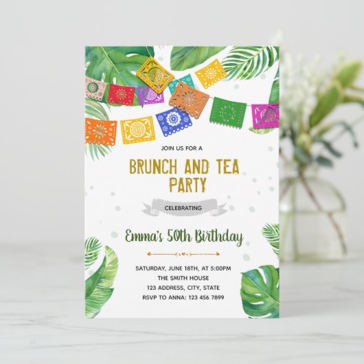 Palmvezel Kaart (Staand voorkant)