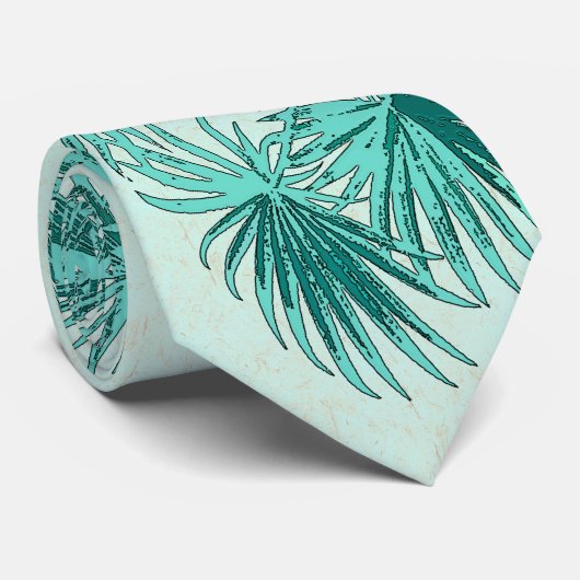 Palmvloeren verlaten Stropdas van de tropische eil (Opgerold)