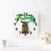 Palmwandklok Vierkante Klok (Huis)