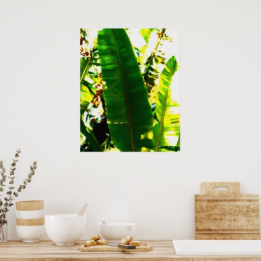 PalmWaterverf Poster (Keuken)