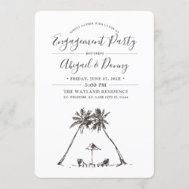 palmwind | Beach Engagement Party Kaart