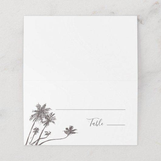 palmwind | Tafel Escort Plaatskaartje (Buitenkant ongevouwen)