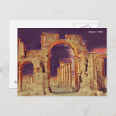 Palmyra (/ˌpælˈmaɪrə/; Aramees: ܬܕplܡ ܘ ܪ ܬ ܐl Briefkaart (Voorkant / Achterkant)