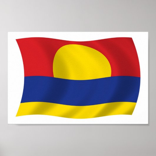 Palmyra Atol Vlag Poster Print (Voorkant)