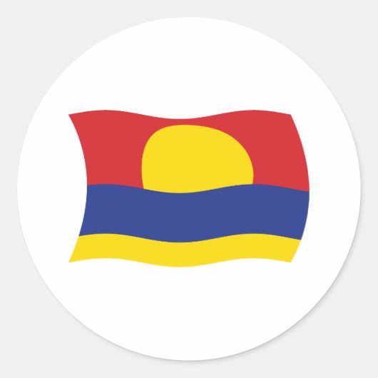 Palmyra Atol Vlag Sticker (Voorkant)