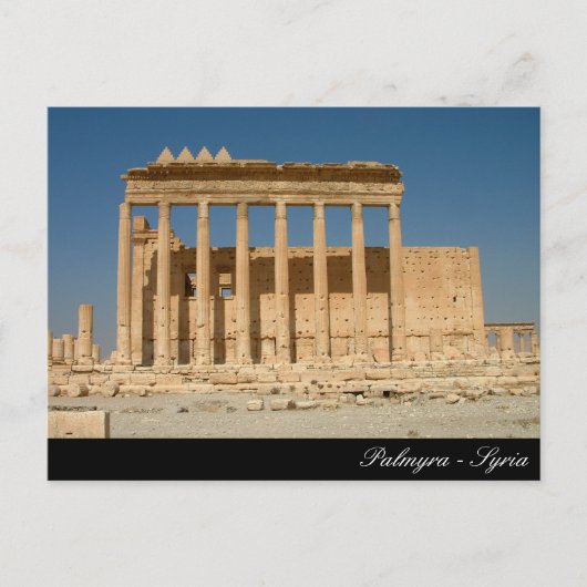 Palmyra, Bell Temple, Roman Ruins, Anscient Syrië Briefkaart (Voorkant)