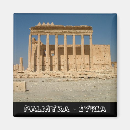 Palmyra, Bell Temple, Syrië (Fridge Magnet) Magneet (Voorkant)