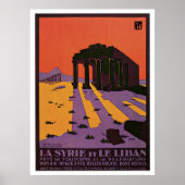 Palmyra Syria Vintage Travel Poster (Voorkant)