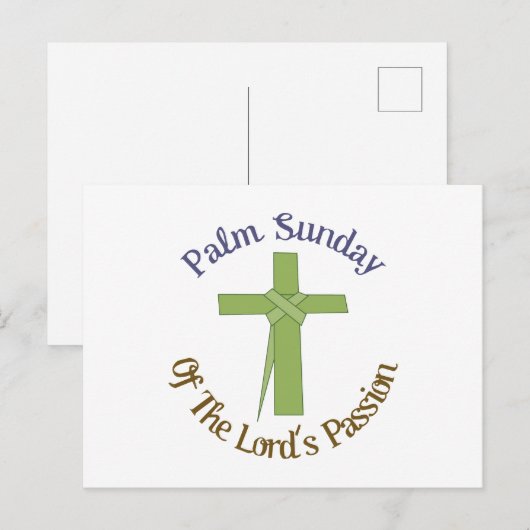 Palmzondag Briefkaart (Voorkant / Achterkant)