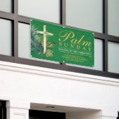 Palmzondag buiten hangend spandoek (Buitenkant Gebouw)