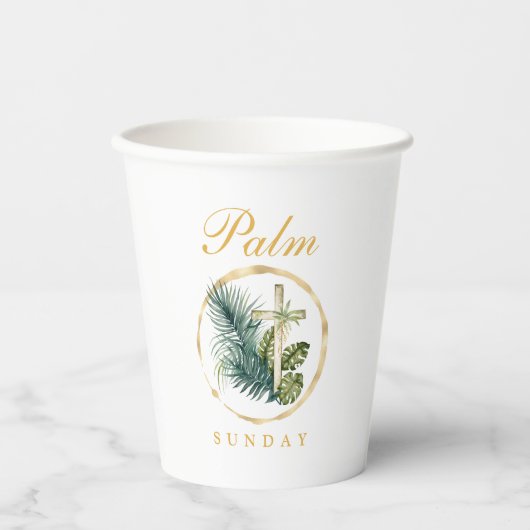 Palmzondag Papieren Bekers (Voorkant)