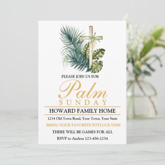 Palmzondagfeest Kaart (Staand voorkant)