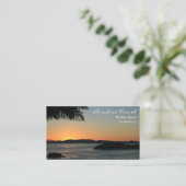 Palmzonnebank, Visitekaartje voor reizen (Staand voorkant)
