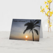 palmzonsondergang kaart (Gele Bloem)