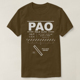 Palo Alto Airport PAO T-shirt