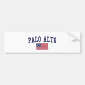 Palo Alto Amerikaanse vlag Bumpersticker (Voorkant)