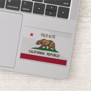 Palo Alto CA-vlag Sticker