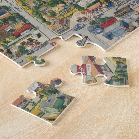 Palo Alto, Californische kaart Legpuzzel (Zijkant)