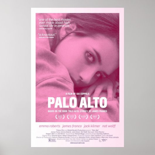 Palo Alto Film Poster (Voorkant)