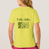 Palo Alto met decoratieve naam stad T-shirt (Achterkant)