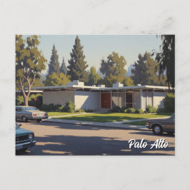Palo Alto Vintage Ansichtkaart Briefkaart