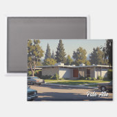 Palo Alto Vintage Postcard Magneet (Voorkant / Achterkant)