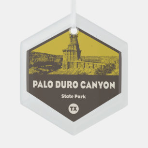 Palo Duro Canyon State Park Texas Glas Ornament