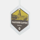 Palo Duro Canyon State Park Texas Glas Ornament (Voorkant links)