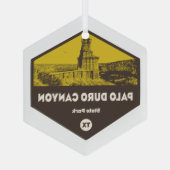 Palo Duro Canyon State Park Texas Glas Ornament (Achterkant)