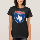 Palo Duro Canyon State Park Texas Highway Vakantie T-shirt (Voorkant)