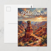 Palo Duro Canyon Texas Briefkaart (Voorkant / Achterkant)
