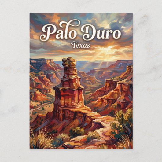 Palo Duro Canyon Texas Briefkaart (Voorkant)
