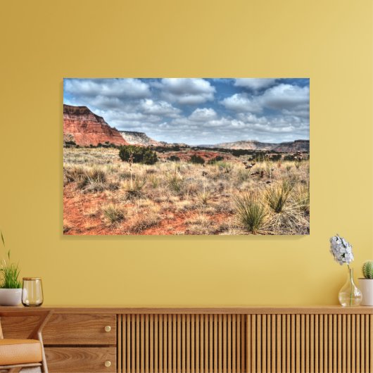 Palo Duro Canyon, Texas Canvas Afdruk (Insitu (Woonkamer))