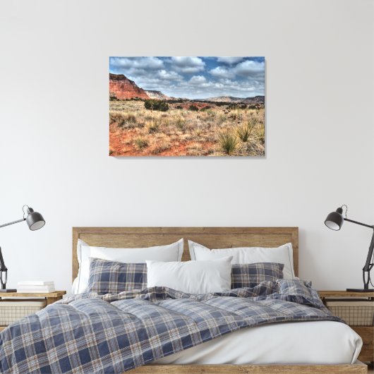 Palo Duro Canyon, Texas Canvas Afdruk (Insitu (Slaapkamer))