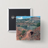 Palo Duro Canyon Trail Vierkante Button 5,1 Cm (Voorkant /achterkant)