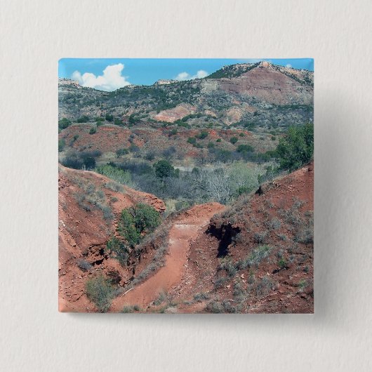 Palo Duro Canyon Trail Vierkante Button 5,1 Cm (Voorkant)