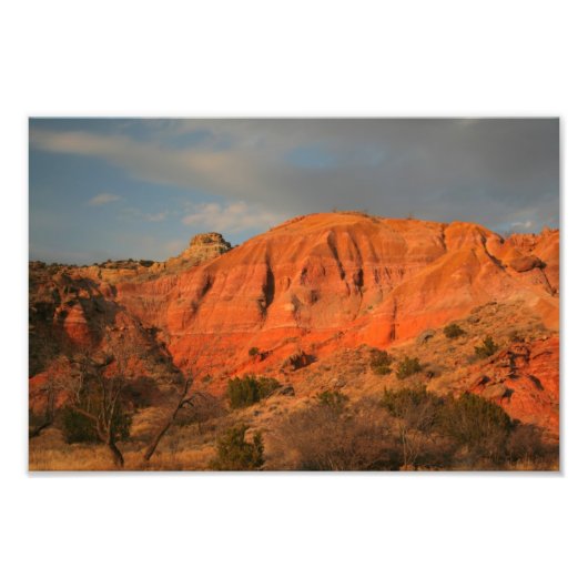 Palo Duro Canyon Wall Texas Foto Afdruk (Voorkant)