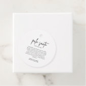 Palo Santo bruiloft gunst Kaart Bedankjes Labels (In situ)