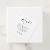 Palo Santo bruiloft gunst Kaart Bedankjes Labels (In situ)