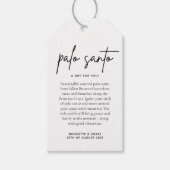 Palo Santo bruiloft gunst Kaart Cadeaulabel (Voorkant)