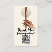 Palo Santo Cadeauaankoop QR Social Media Connect Visitekaartje (Voorkant)