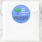 PaloAltoActivism.com Ronde Sticker (Tas)
