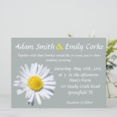 Paloma Daisy Wedding Uitnodiging (Staand voorkant)