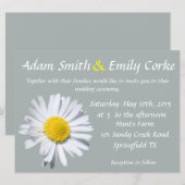 Paloma Daisy Wedding Uitnodiging (Voorkant / Achterkant)