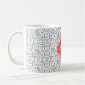 Paloma Damask Monogram Mok (Links)