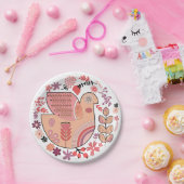  Paloma estilo folk Papieren Bordje (Feest)