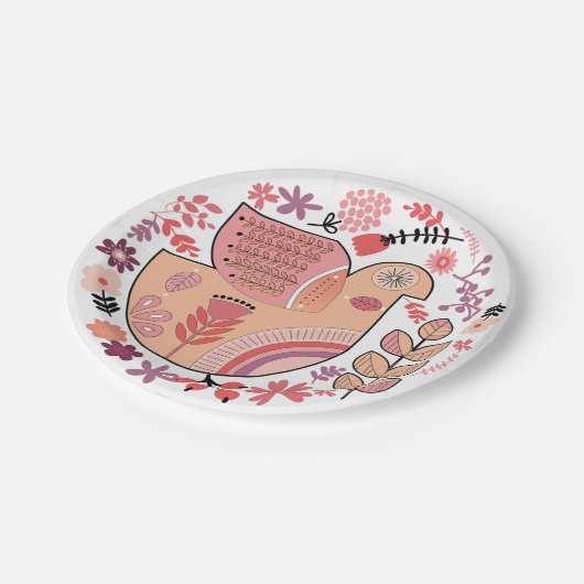  Paloma estilo folk Papieren Bordje (Gekanteld)