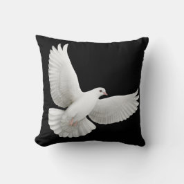 Paloma Flying White Dove Pillow Kussen